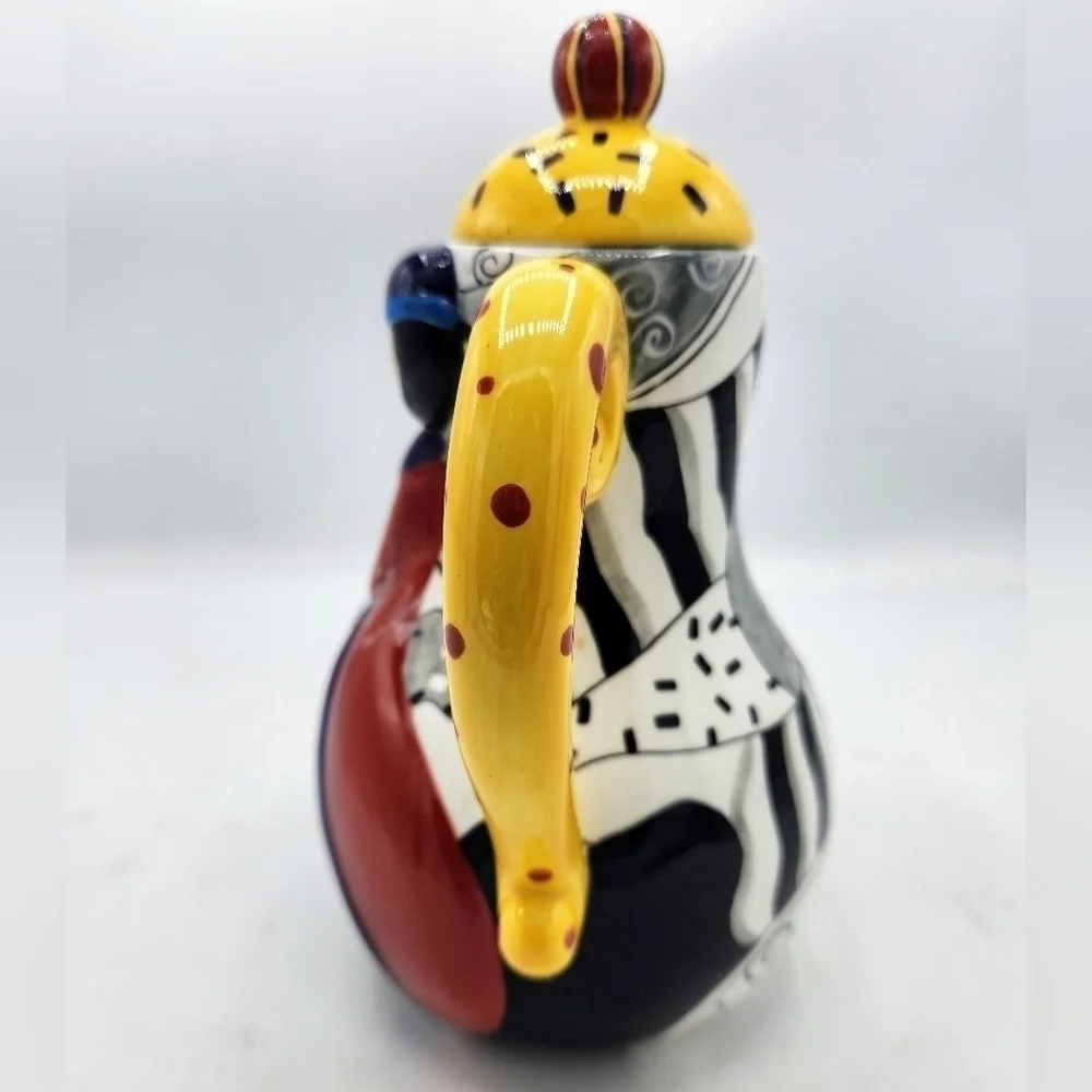 Juleez Hand Crafted Hand Painted Teapot Designed by Artist Julie Borden